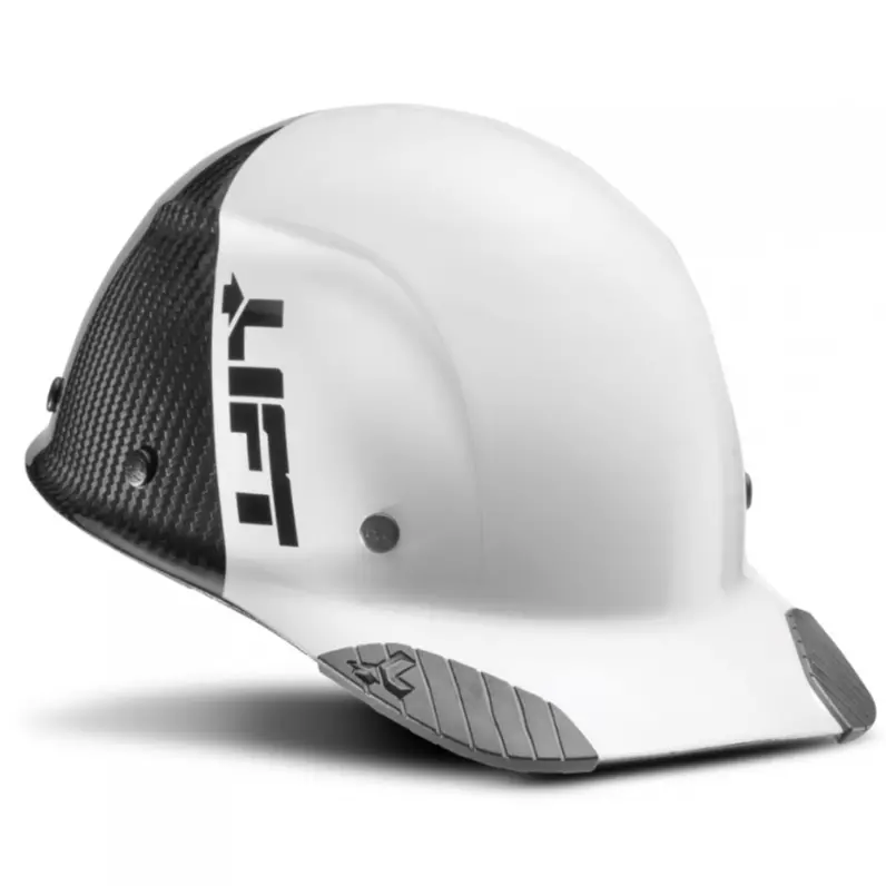 Lift Safety Hdc50C-19Wc Dax Fifty 50 Carbon-Fiber Cap-Style Hard Hat – Ratchet Suspension, White 1