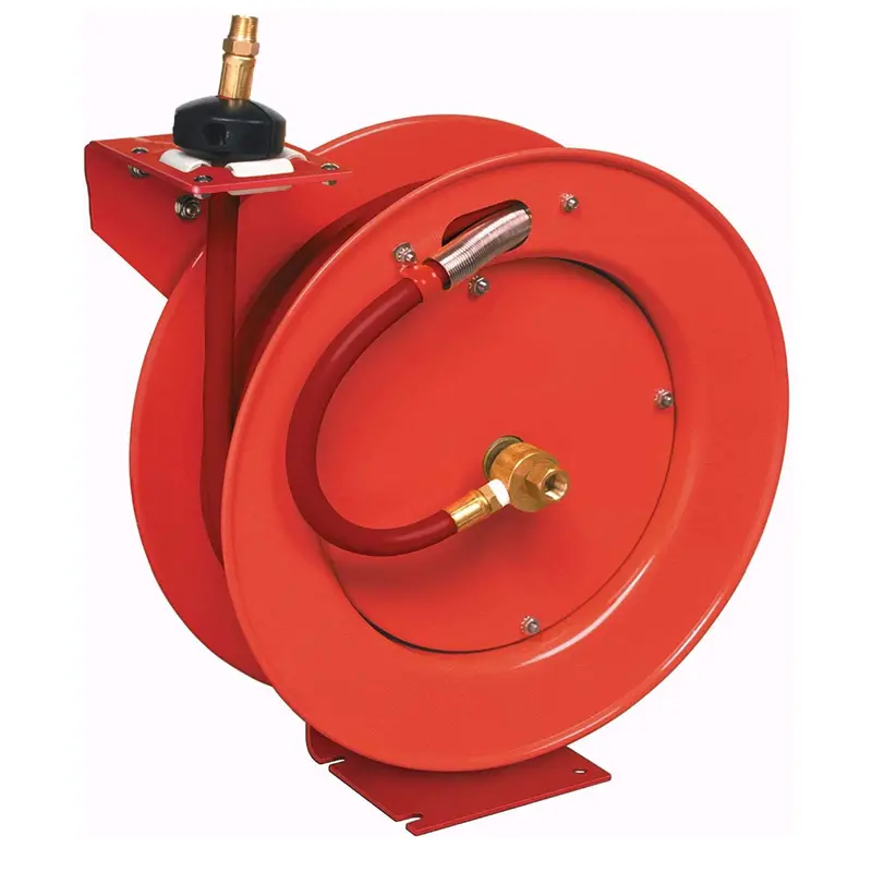 Lincoln 83754 50-Foot Retractable Air Hose Reel – 1/2-Inch Diameter 1
