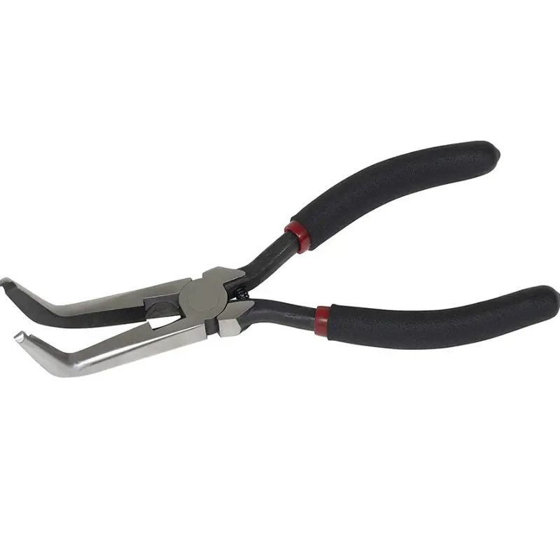 Lisle 42880 80-Degree Offset Clip Removal Pliers – Angled Tip For Hard-To-Reach Fasteners 1