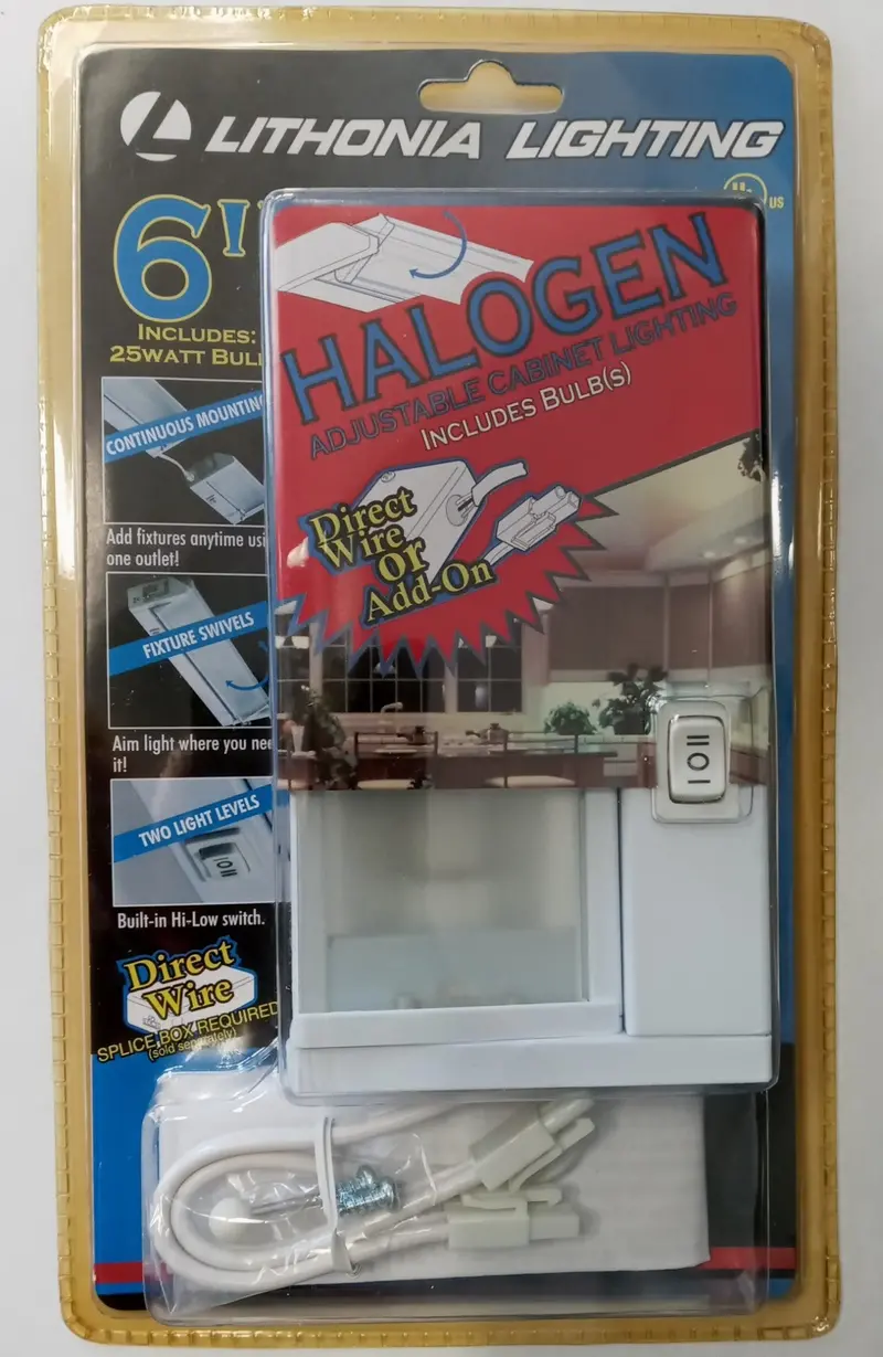 Lithonia 6-Inch Halogen Under-Cabinet Light Fixture – Uch1 Model 1