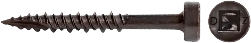 Lok Wood Screw: Square Head, Hi-Lo Thread, Framing Type 17 (Lubricated) 1
