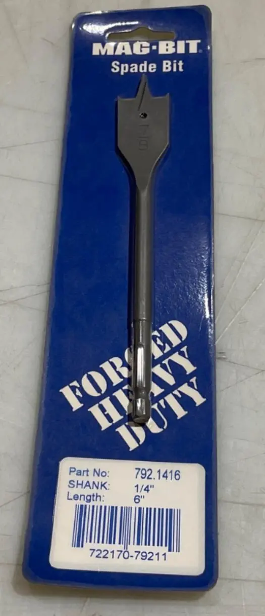 Mag-Bit 792-1416 7/8" X 6" Flat Spade Drill Bit For Wood 1