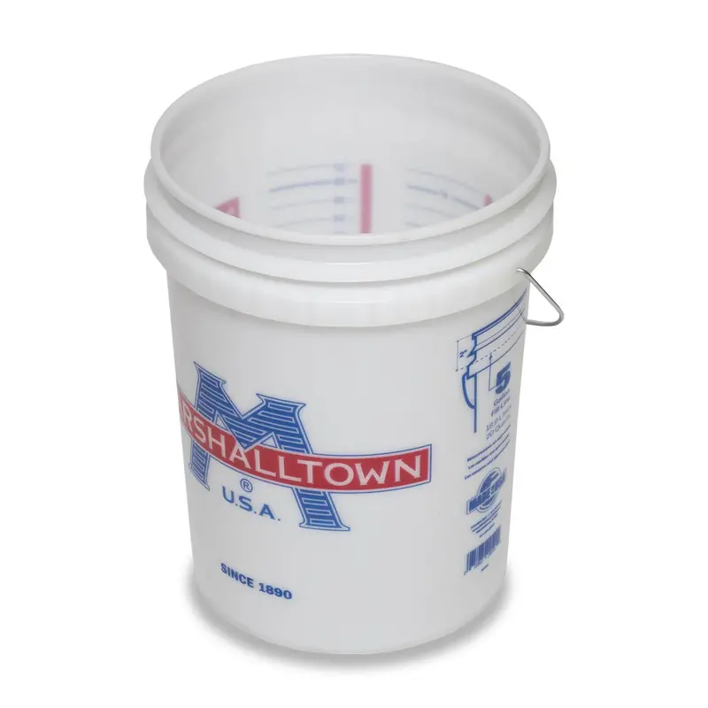 Marshalltown Durable 5-Gallon Mixing Bucket For Plaster And Drywall 1