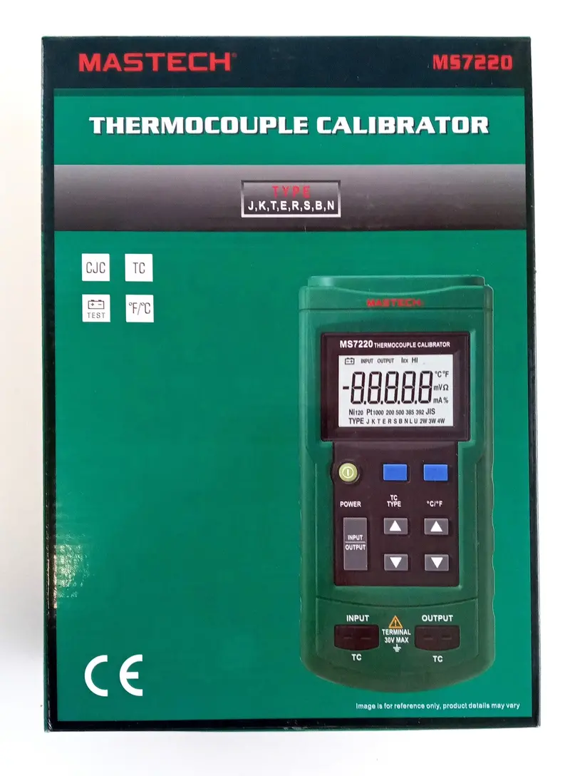 Mastech Ms7220 Thermocouple Calibrator With Mv Output Simulation (Black/Green) 1
