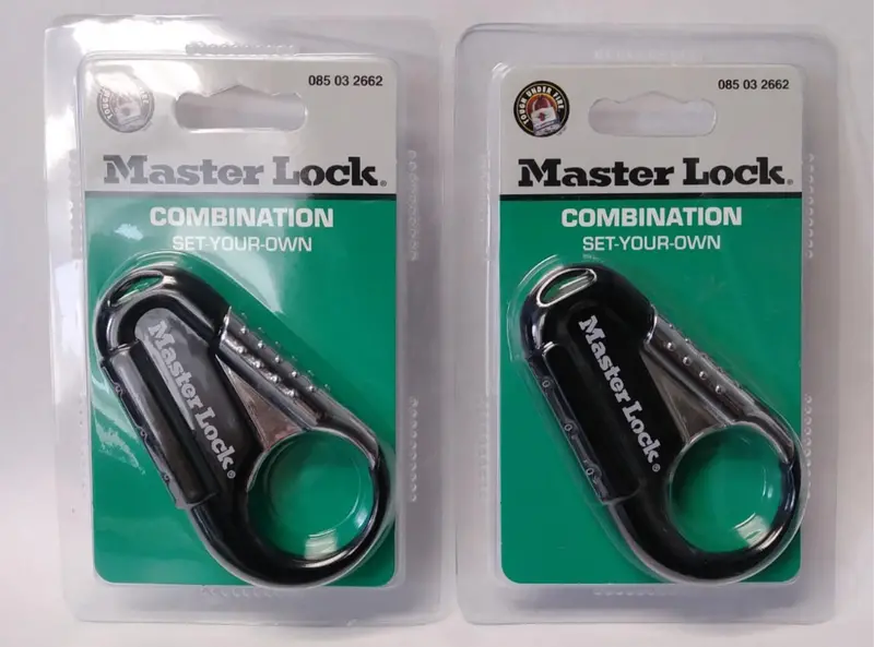 Master Lock 1547Dtgt Adjustable Combination Backpack Padlock — Twin-Pack 1