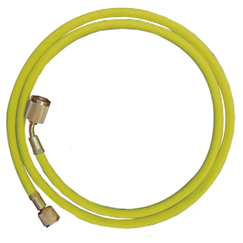 Mastercool 45722 Yellow Hvac Hose – 72-Inch With Integrated Shut-Off Valve Fitting 1