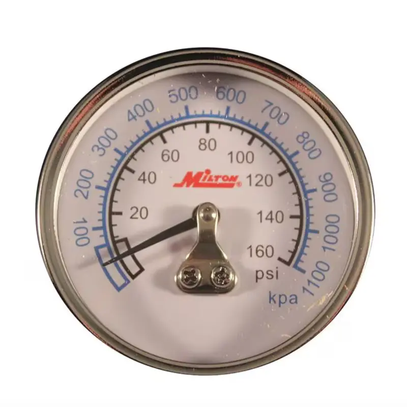 Milton 1191 Mini High-Pressure Dial Gauge – 0–160 Psi, 1/4" Npt 1