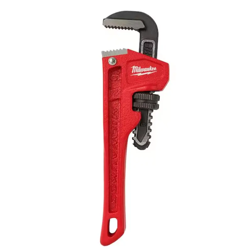 Milwaukee 48-22-7108 Rugged 8-Inch Steel Pipe Wrench — Precision-Forged Jaws 1