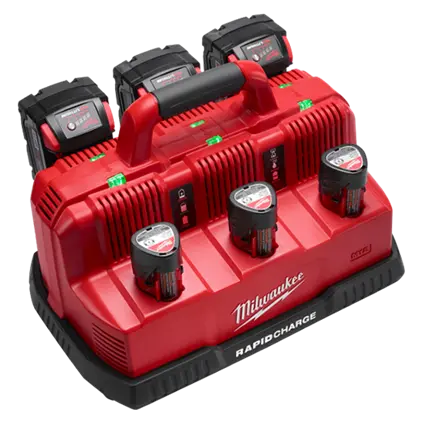 Milwaukee 48-59-1807 Dual-Voltage Rapid Charging Station For M12 & M18 Batteries 1