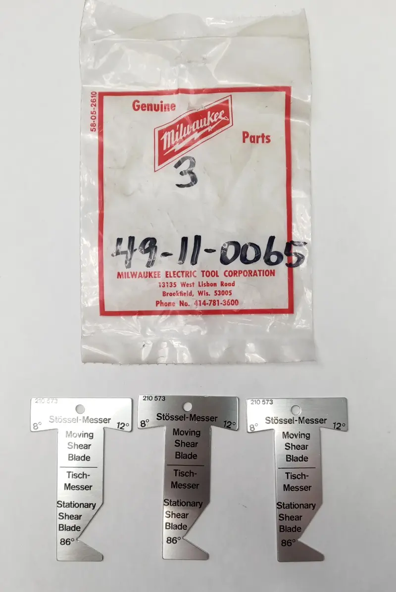 Milwaukee 49-11-0065 3-Piece Shear Blade Angle Gauge Set 1