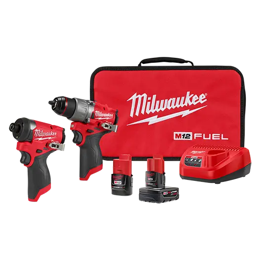 Milwaukee M12 Fuel 2-Tool Combo Kit – Cordless Drill & Impact Driver (3497-22) 1