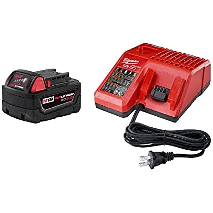 Milwaukee M18 Redlithium Xc5.0 Starter Kit – High-Capacity Battery & Charger Bundle 1
