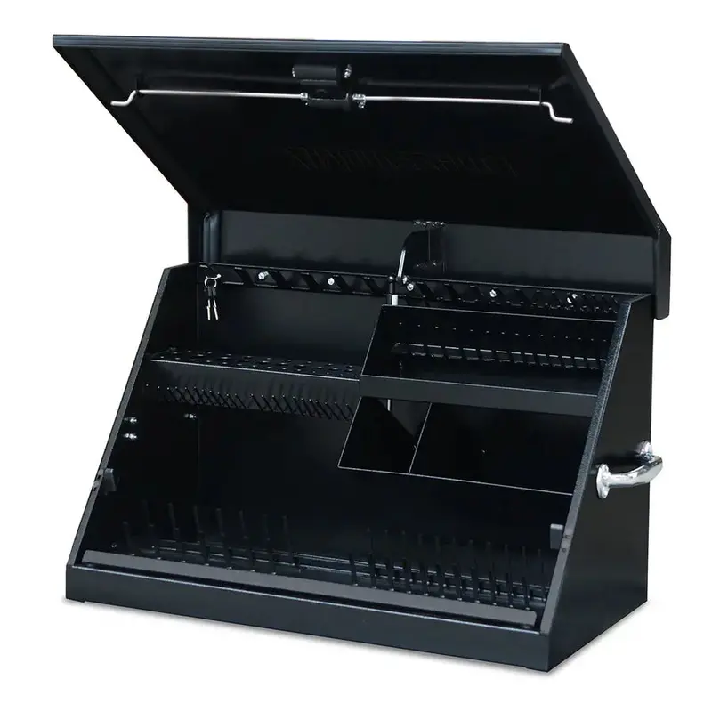 Montezuma Me300B Mid-Size Steel Triangle® Toolbox – 30" X 15" 1