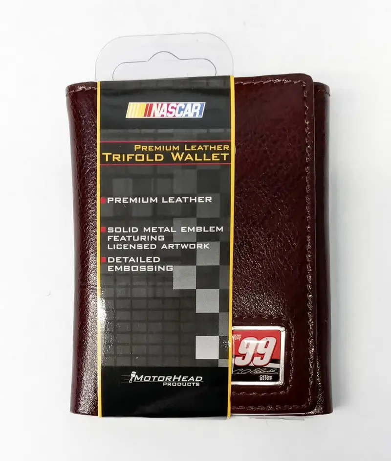 Motorhead Mh-8200 Trifold Leather Wallet – Nascar-Themed, Genuine Leather 1