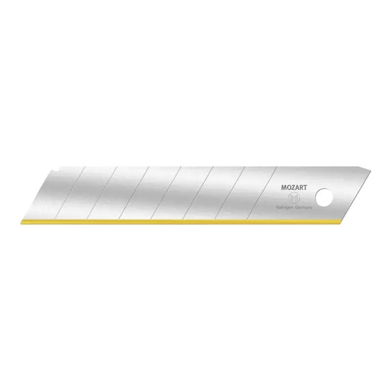 Mozart Snap-Off Utility Blades – 18Mm, Hrc 65 Hardness, Tin-Coated (10-Pack) 1
