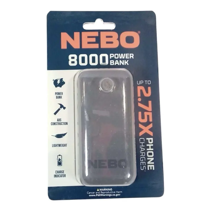 Nebo Neb-Pwr-0002 8000Mah Portable Power Bank With Fast Charging 1