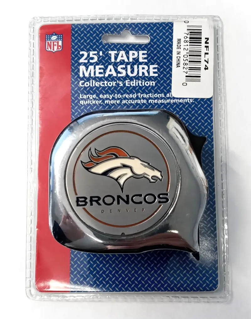 Nfl74 Denver Broncos Collector’S Tape Measure, 1-Inch × 25-Foot, Limited Edition 1
