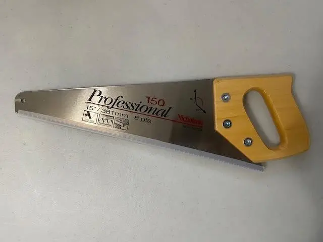 Nicholson Ns1504 15" Hand Saw – Professional 8-Point Tooth Pattern 1