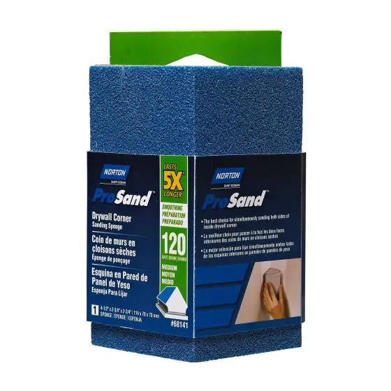 Norton Prosand Drywall Corner Sanding Sponge – Medium Grit (120) 1
