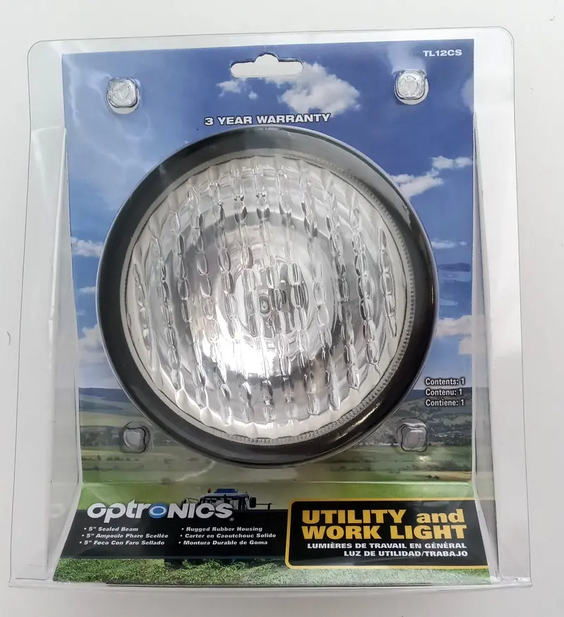 Optronics Tl12Cs 5" Sealed Beam Work Light – Durable, All-Weather Utility Lamp 1