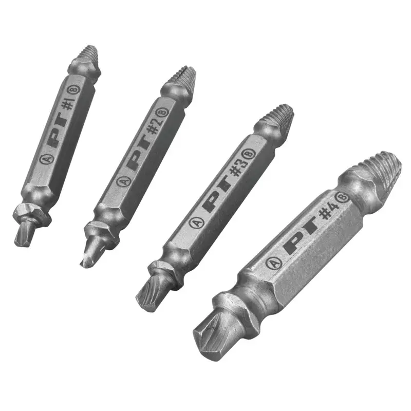 Performance Tool W491 X-Trax Screw Remover Set – Four-Piece Extraction Kit 1