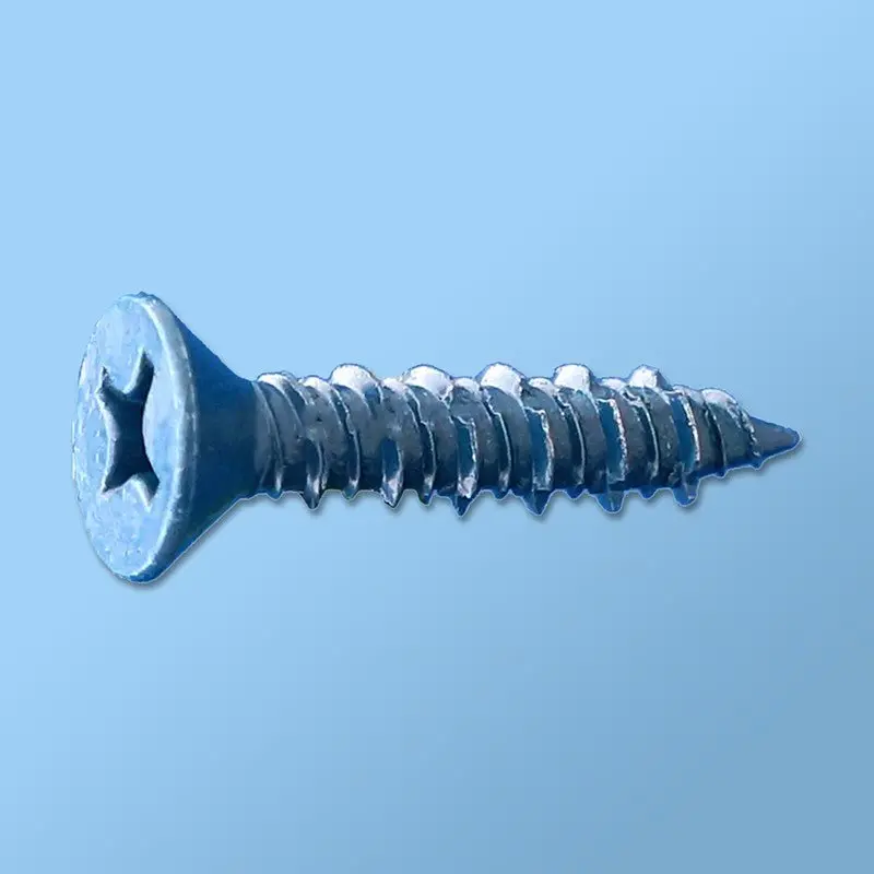 Phillips Flat-Head Concrete Screws With Blue Guard Coating – #2 Drive 1