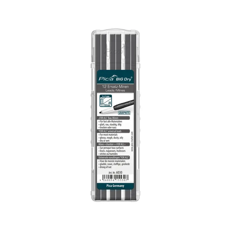 Pica Big Dry Refill Leads – High-Visibility Graphite 1