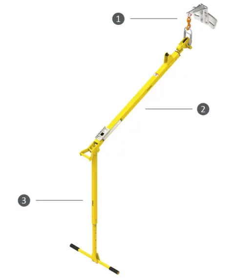Pole-Mounted Hoist Assembly For Rescue Operations 1