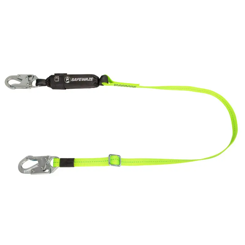 Pro 4-To-6-Foot Adjustable Energy-Absorbing Lanyard With Snap Hook 1