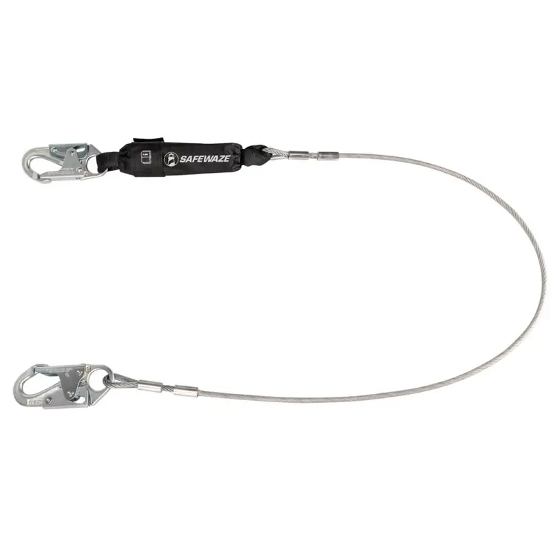 Pro 6-Foot Cable Energy-Absorbing Lanyard With Snap Hook 1