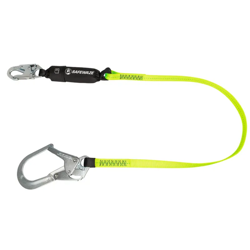 Pro 6-Foot Energy-Absorbing Lanyard With Rebar Hook 1