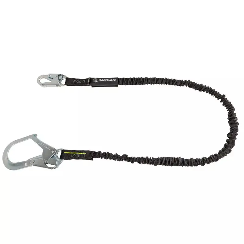 Pro 6-Foot Internal Shock-Absorbing Lanyard With Rebar Hook 1