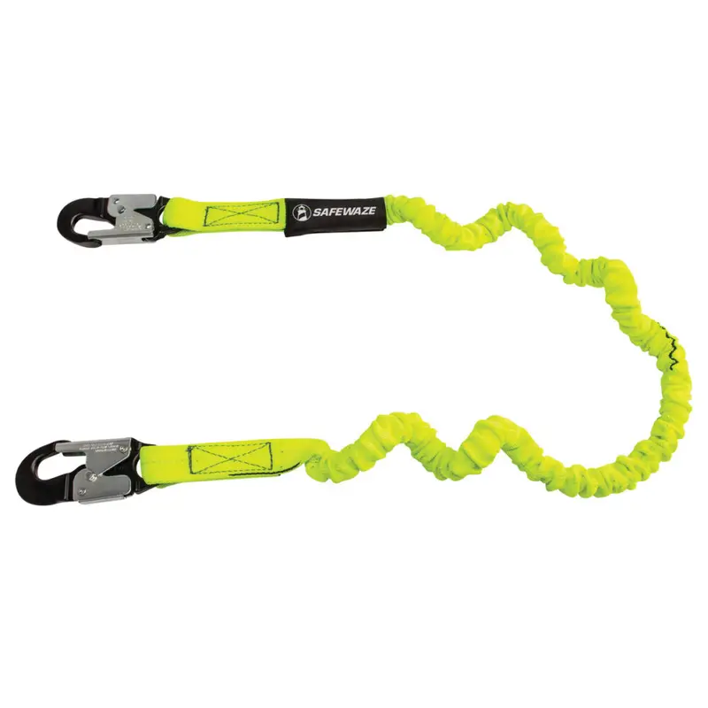 Pro 6-Foot Stretch Internal Shock-Absorbing Lanyard With Aluminum Snap Hook 1