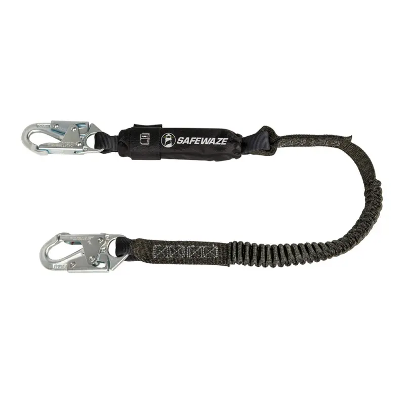 Pro 6-Foot Stretch Shock-Absorbing Lanyard With Snap Hook 1