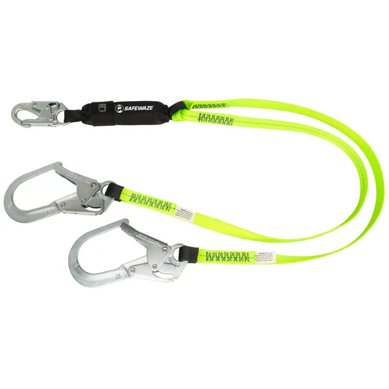 Pro Dual-Leg Energy-Absorbing Lanyard With Rebar Hook 1