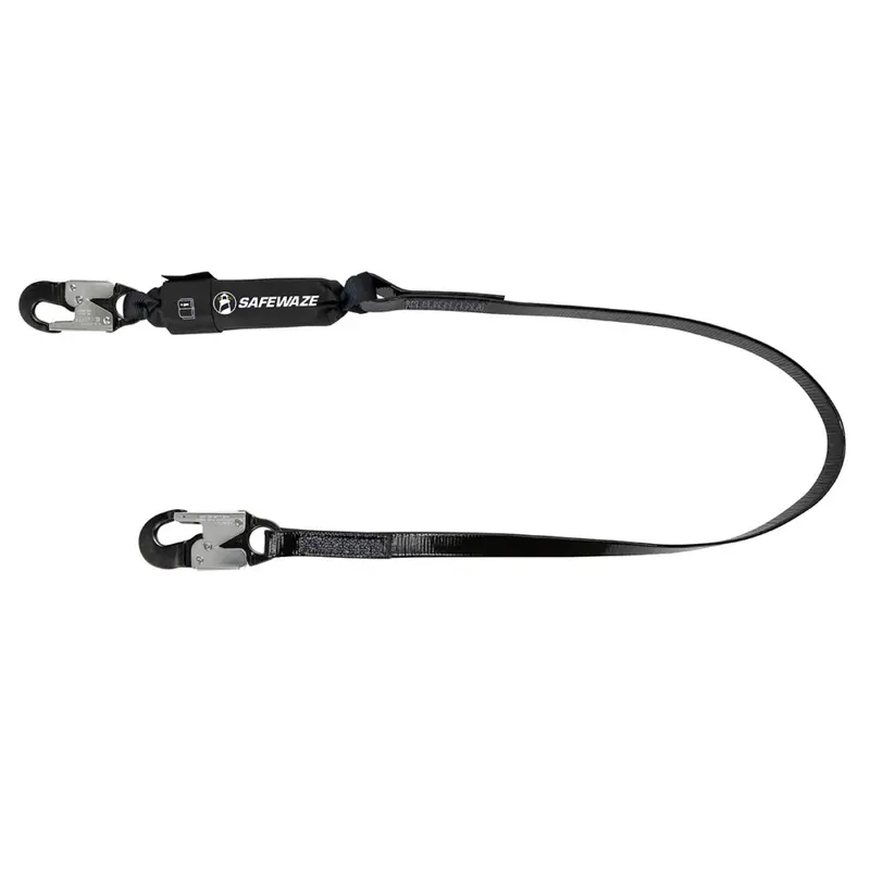 Pro-Shield 6-Foot Single-Leg Energy-Absorbing Lanyard With Aluminum Snap Hook 1