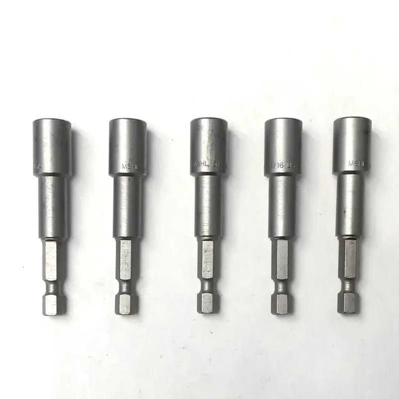 Qualtool Magnetic Nut Setter – 5/16-Inch Drive, 2-9/16-Inch Length, 5-Piece Usa-Made Set (Model Mshl5/16) 1