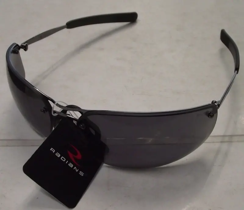 Radians T82-20Rd Smoke-Lens Safety Glasses — Lightweight Metal Frame Design 1