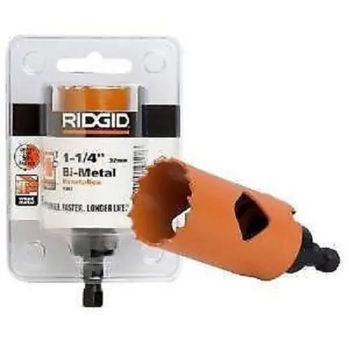 Ridgid Bi-Metal Hole Saw – 1-1/4", Single-Piece Construction, Usa-Made (Model 7052) 1