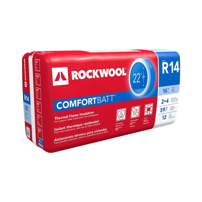 Rockwool Comfortbatt R14 Wood Stud Insulation Batt 1