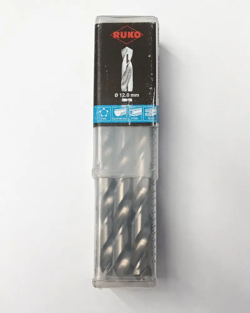 Ruko 12Mm Hss-G Spiral Drill Bit Set – Din 338 Standard, 151Mm Length, 5-Piece Pack (Made In Germany) 1