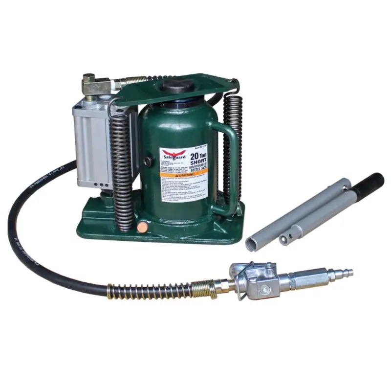 Safeguard 61207 Compact 20-Ton Air/Hydraulic Bottle Jack With Reinforced Welded Base 1