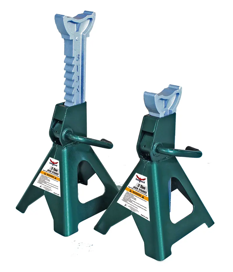 Safeguard 63030 Durable Steel Jack Stands — 3-Ton Duty-Rated Pair 1