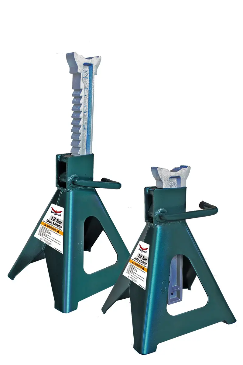 Safeguard 63120 Heavy-Duty Steel Jack Stands – 12-Ton Capacity 1