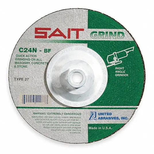 Sait 20087 By United Abrasives – 7" X 1/4" Masonry Grinding Wheel 1