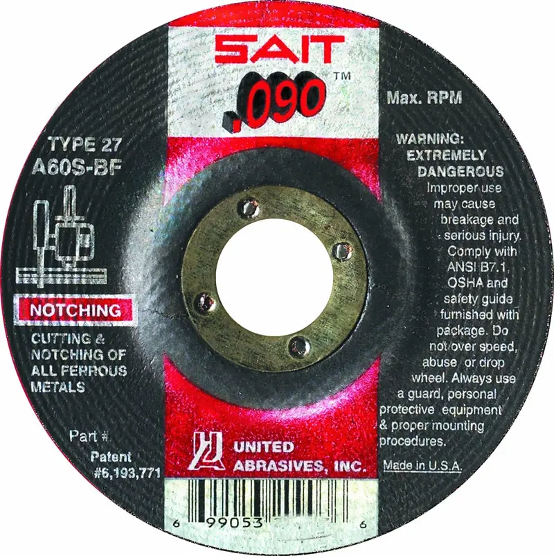 Sait 20905 By United Abrasives – 6" X 0.09" Heavy-Duty Cutting Wheel 1