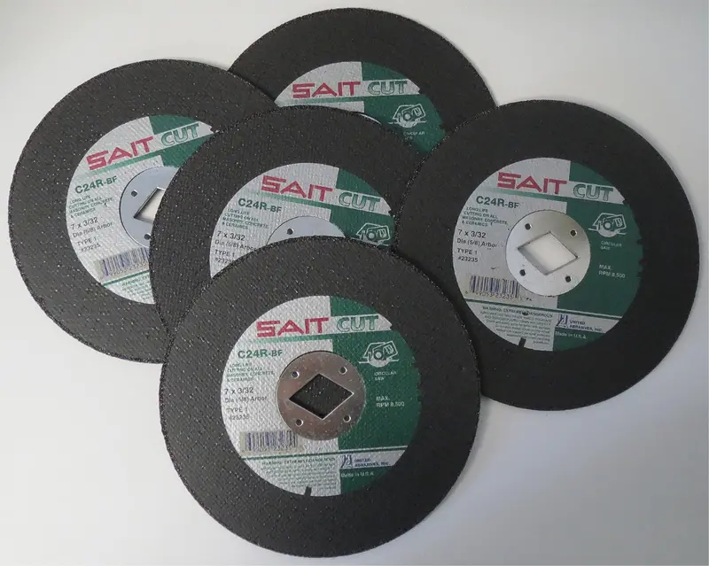 Sait 23235 Masonry Cutting Wheel — 7" Diameter × 3/32" Thickness × 5/8" Arbor, Type 1, 5-Pack (Usa-Made) 1