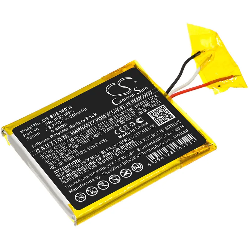Sandisk Clip+ & Clip Zip Media Player Battery – 3.7V, 260Mah Li-Polymer (0.96Wh), Pr-303038Pl 1