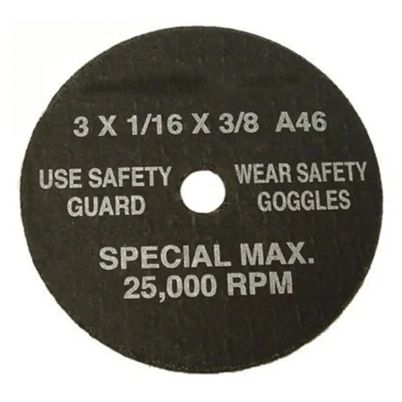 S&G Tool Aid 94870 3-Inch Cut-Off Wheels – 1/16-Inch Thick, 3/8-Inch Arbor, 50 Per Box 1