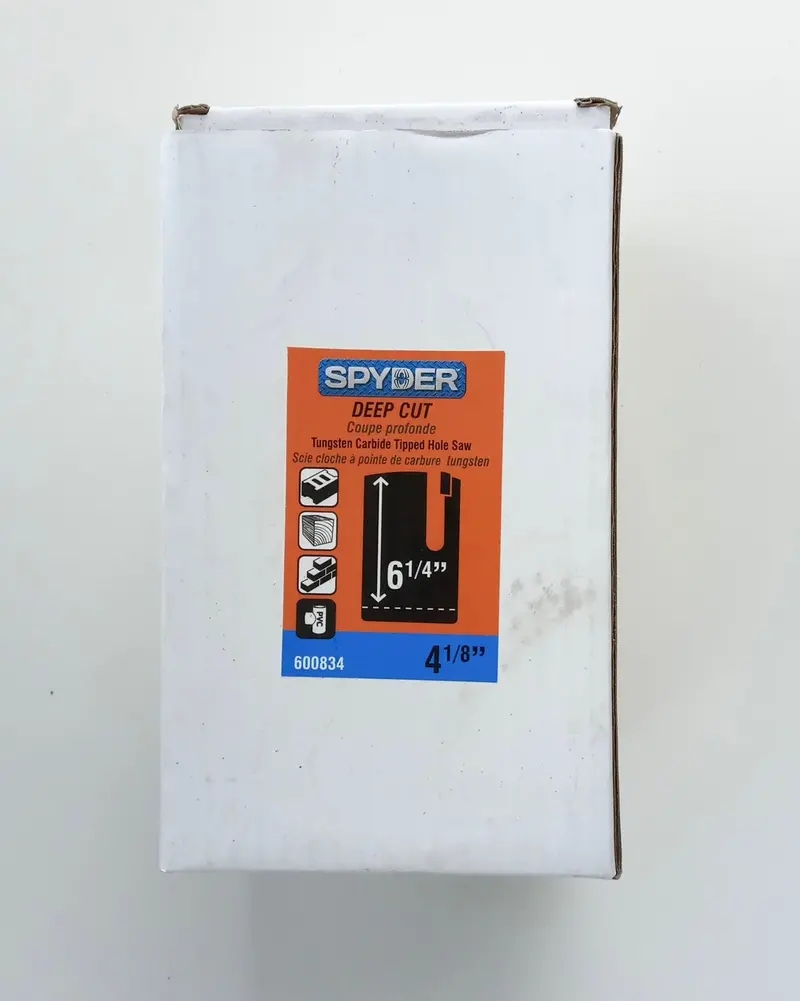 Spyder 4-1/8" Deep-Cut Hole Saw – Tungsten Carbide Tipped, Heavy-Duty Cutting 1